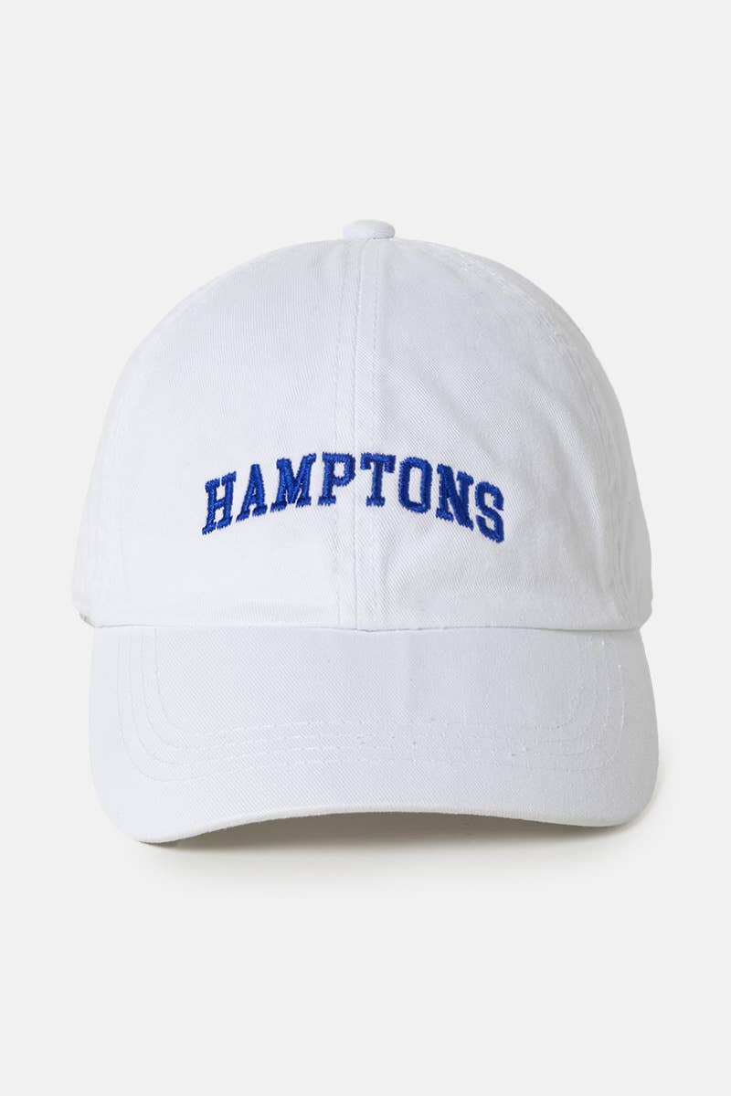 Hamptons Embroidery Cap