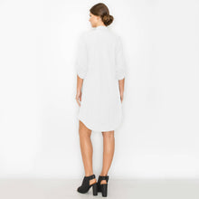 Load image into Gallery viewer, Chambray Jersey Shirt Dress
