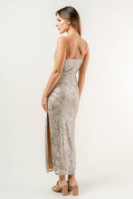 Load image into Gallery viewer, Side slit maxi dress NYE
