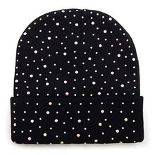 Load image into Gallery viewer, Rhinestone Beanie Black or White
