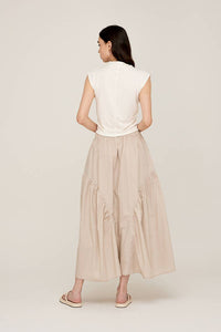 COTTON FLOUNCE SKIRT