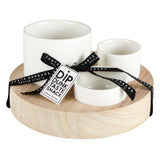 Trio Ceramic Dip Bowls Set