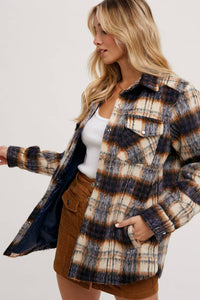 Brushed Plaid Shacket