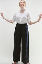 Load image into Gallery viewer, Darling Harmonize Pant white &amp; navy
