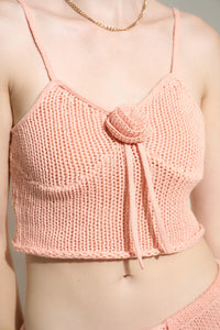 Callahan Knit Tank Set Rose